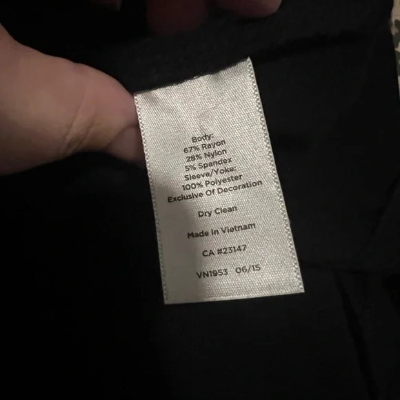 Talbots - Black Polka Dot Dress - Size 6 - Picture 7 of 9